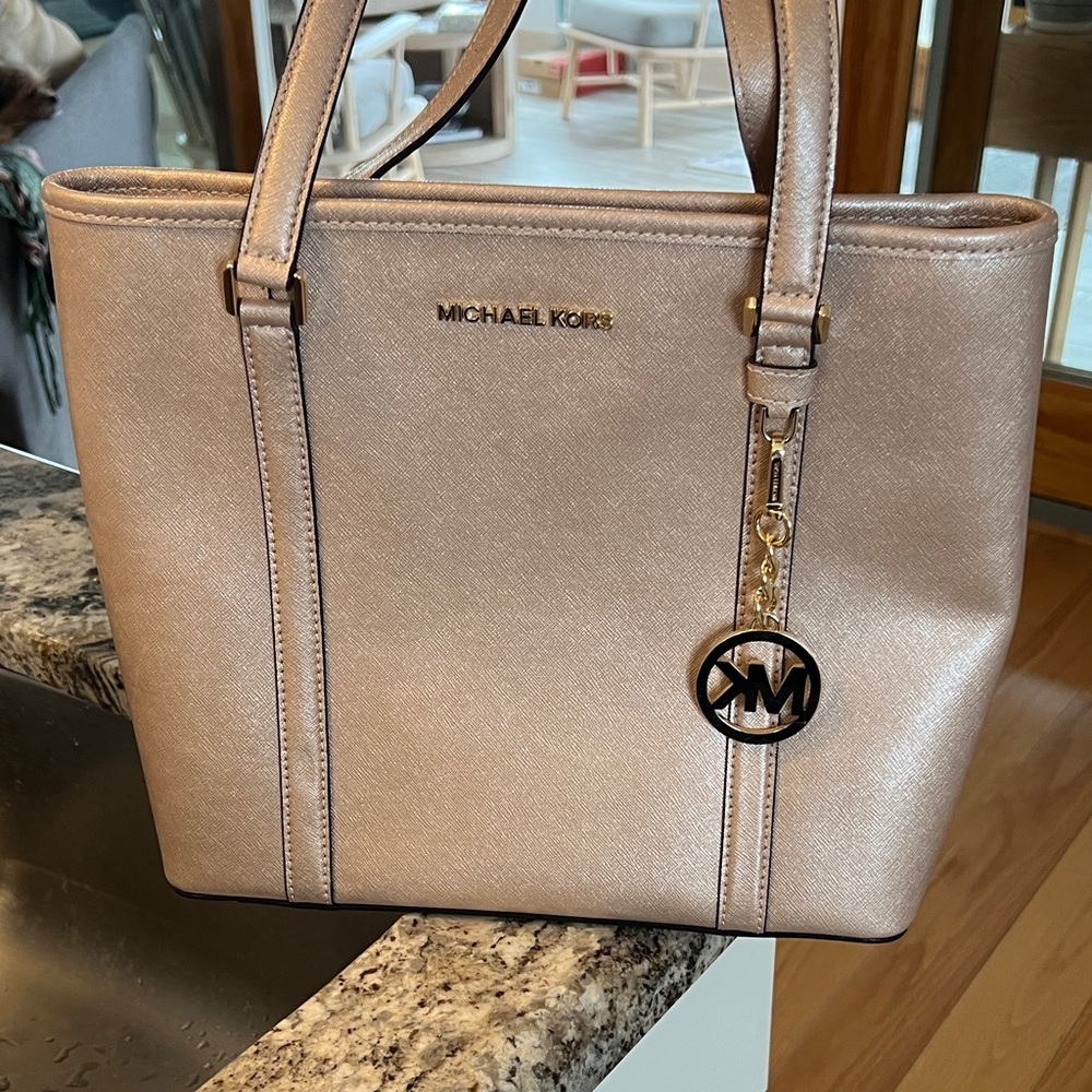 Michael Kors Rose Gold Tote Bag